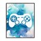 Stupell Industries Blue Controller Splatter Framed Giclee, design by Marcus Prime